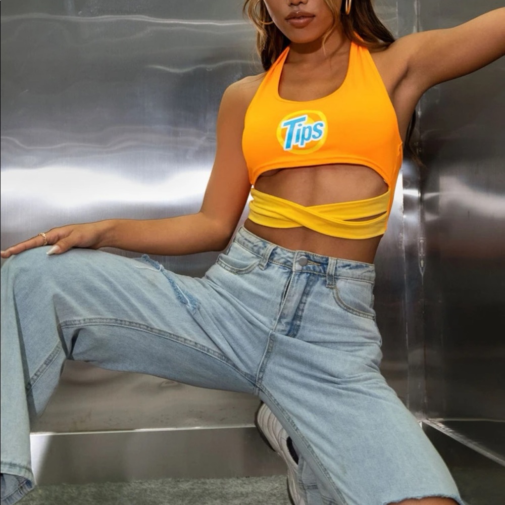 Tips Crop Top Halter inspired by Tide
